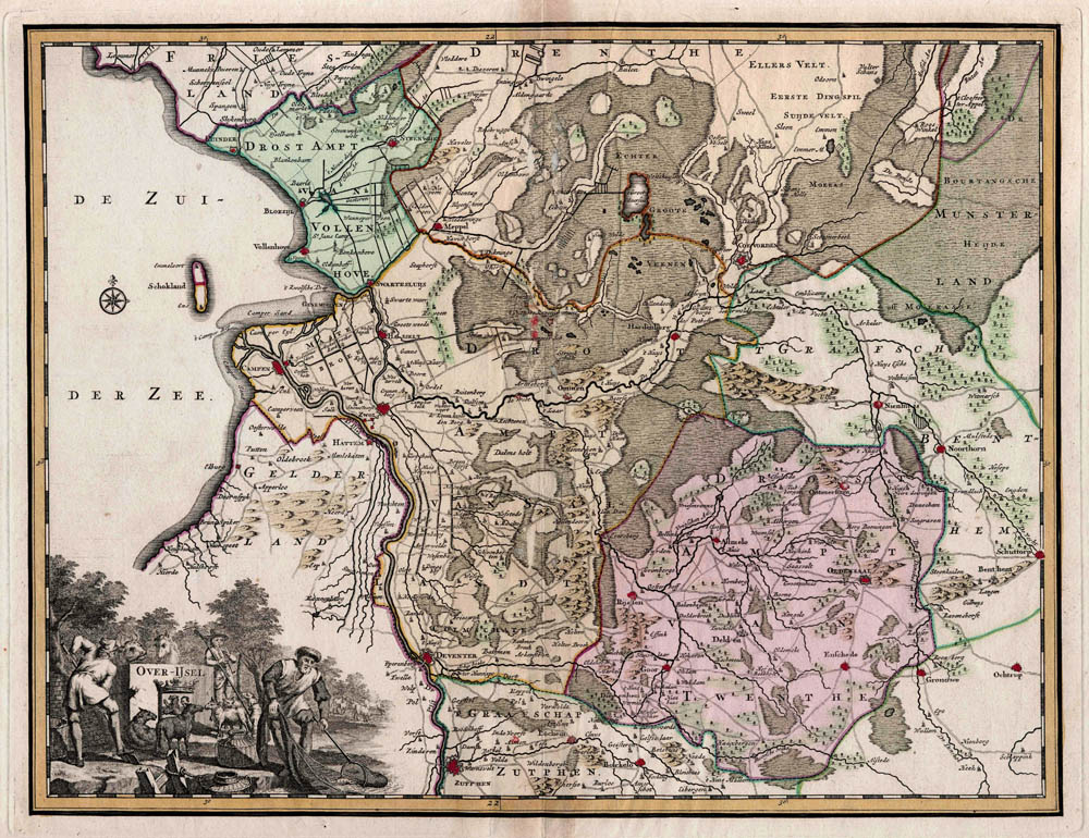 Overijssel 1725 Isaac Tirion